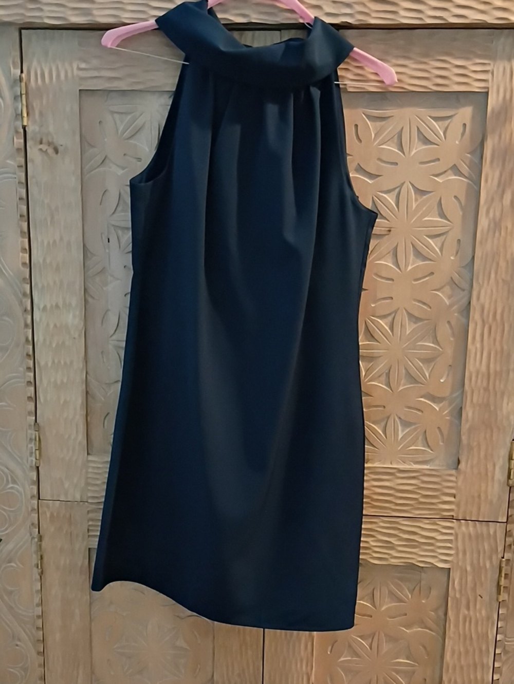 Sail to Sable Navy Halter Shift Dress
